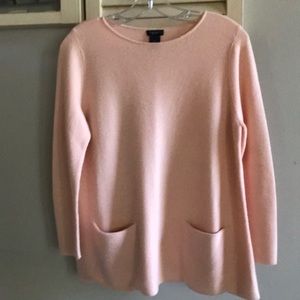 Pretty peach long sleeve tunic sweater